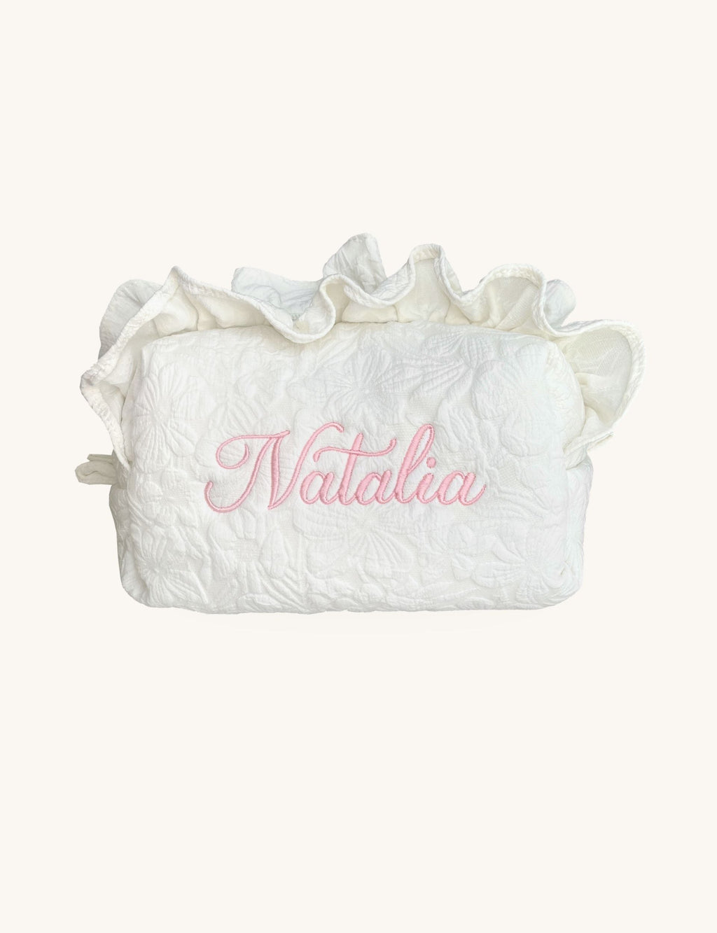 Makeup Pouch - White Garden 2