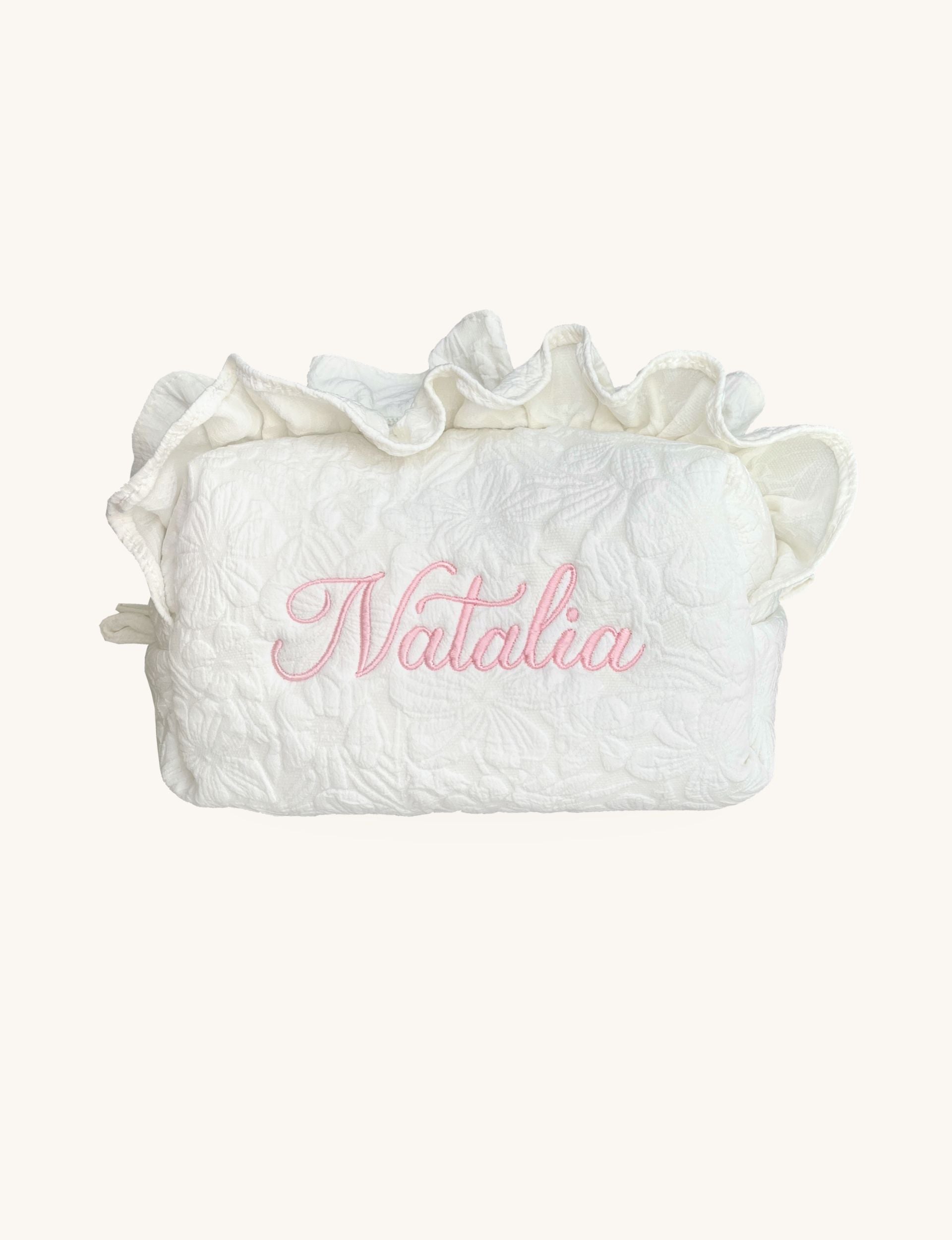 Makeup Pouch - White Garden 2