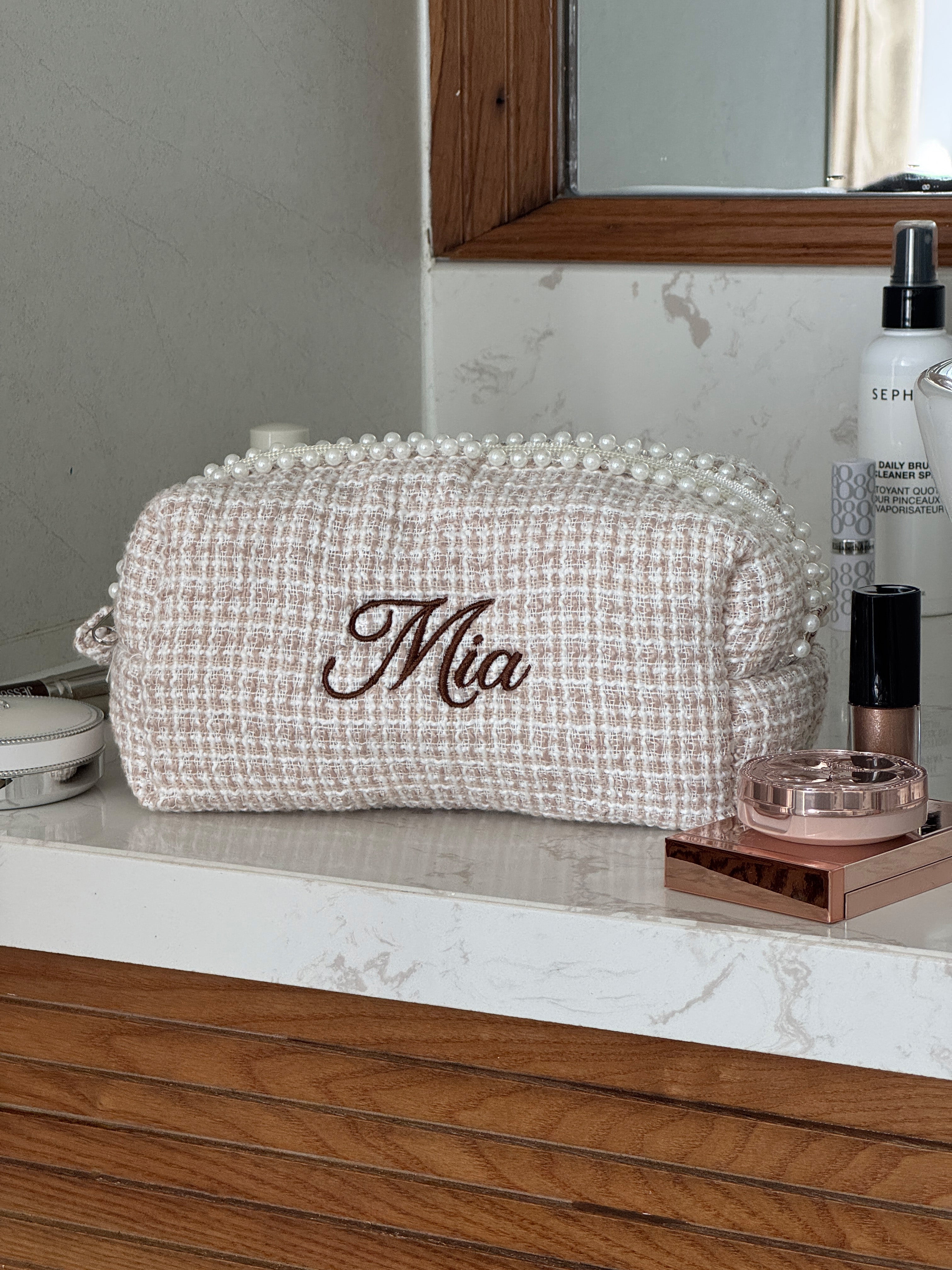 Makeup Pouch - Ivory Pearl