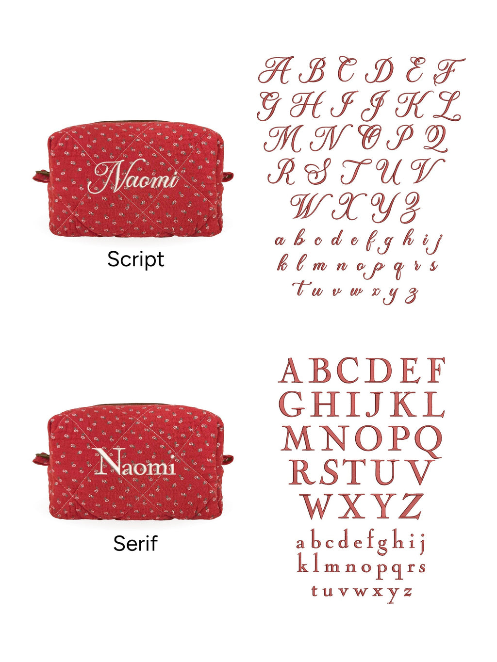 Makeup Pouch - Red Clover