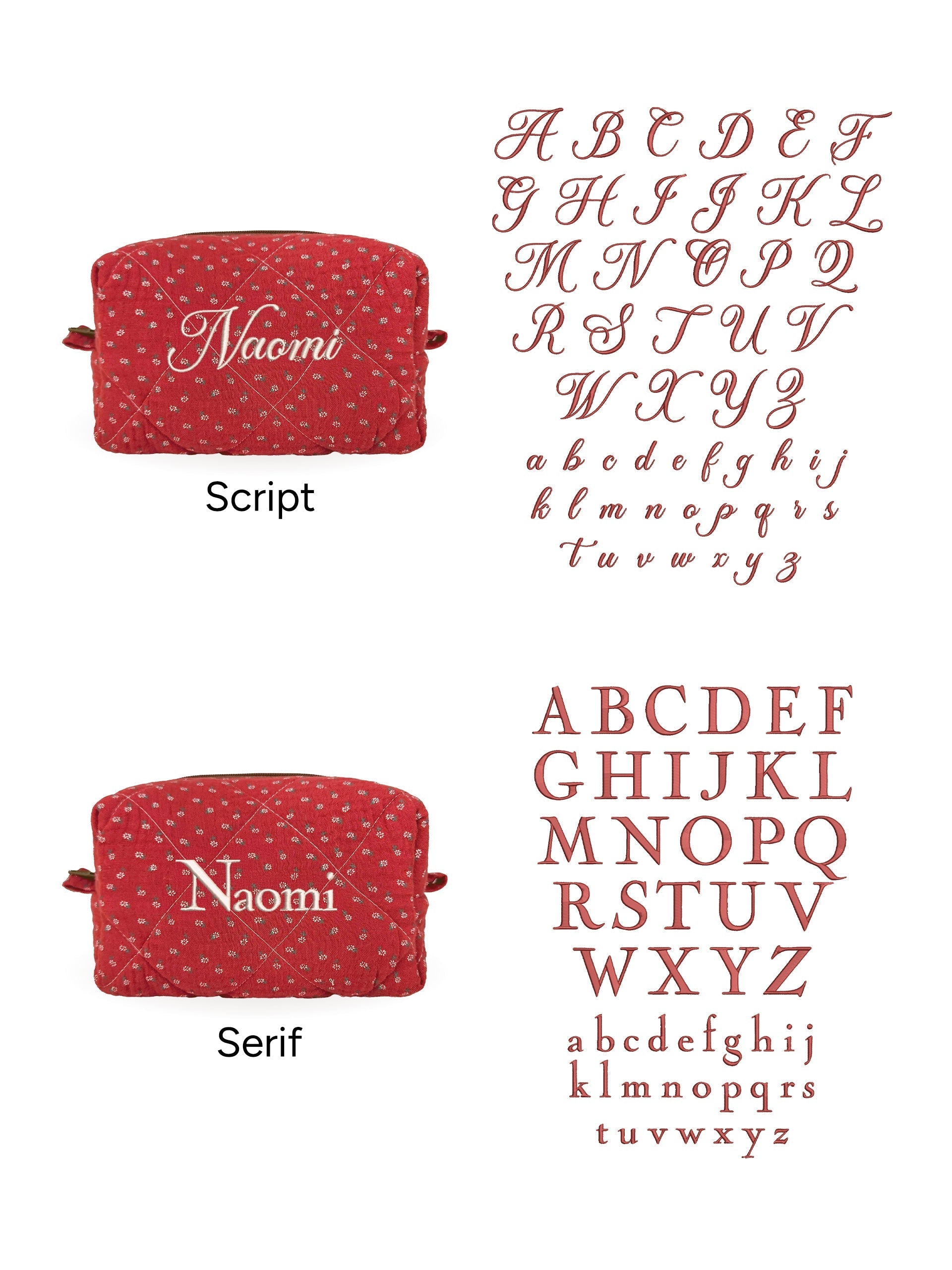 Makeup Pouch - Red Clover