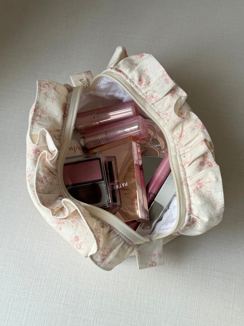 Makeup Pouch - Poetic Bloom - Custom Pet Image