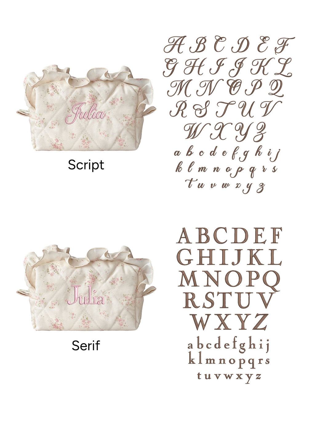 Makeup Pouch - Vanilla Rose