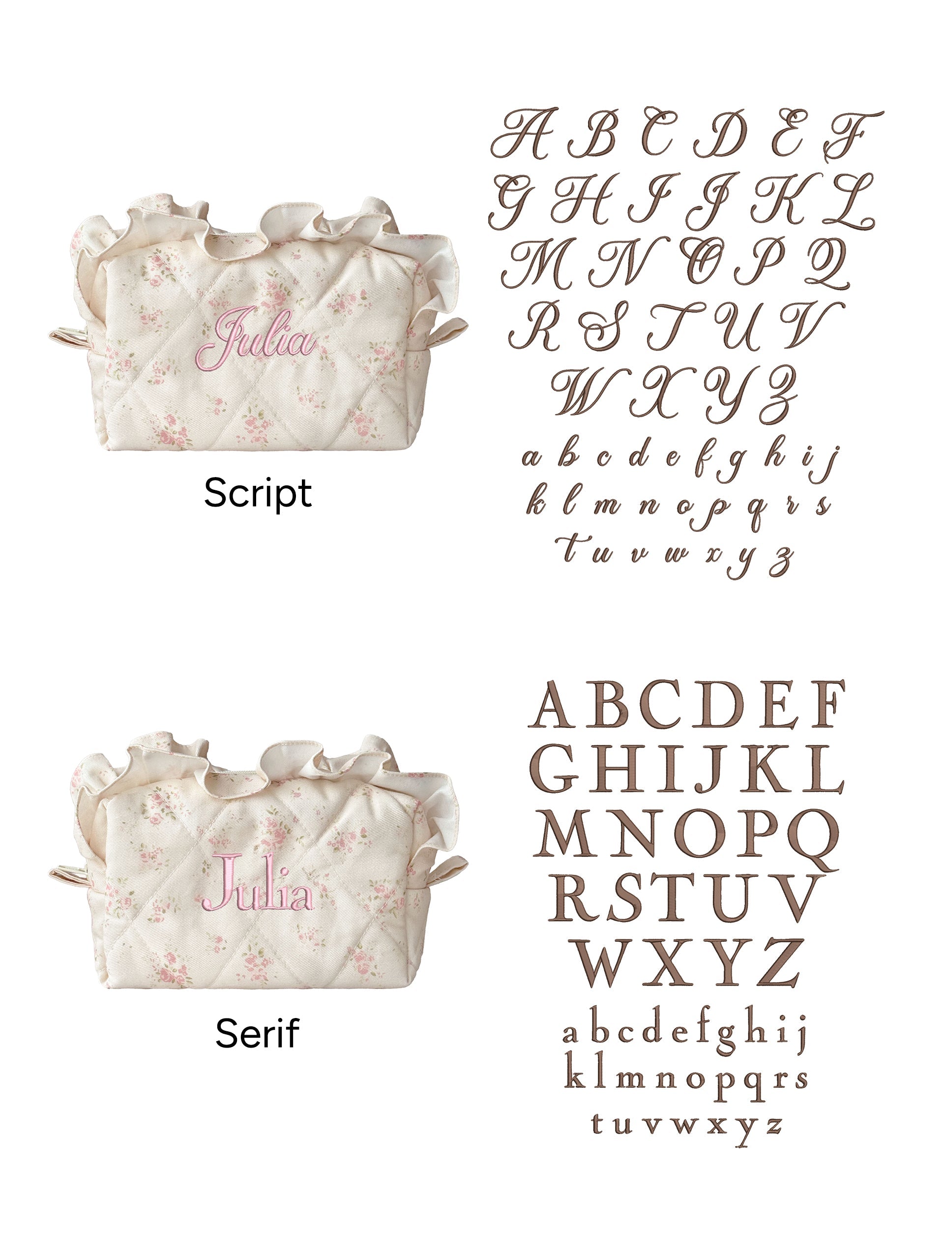 Makeup Pouch - Vanilla Rose