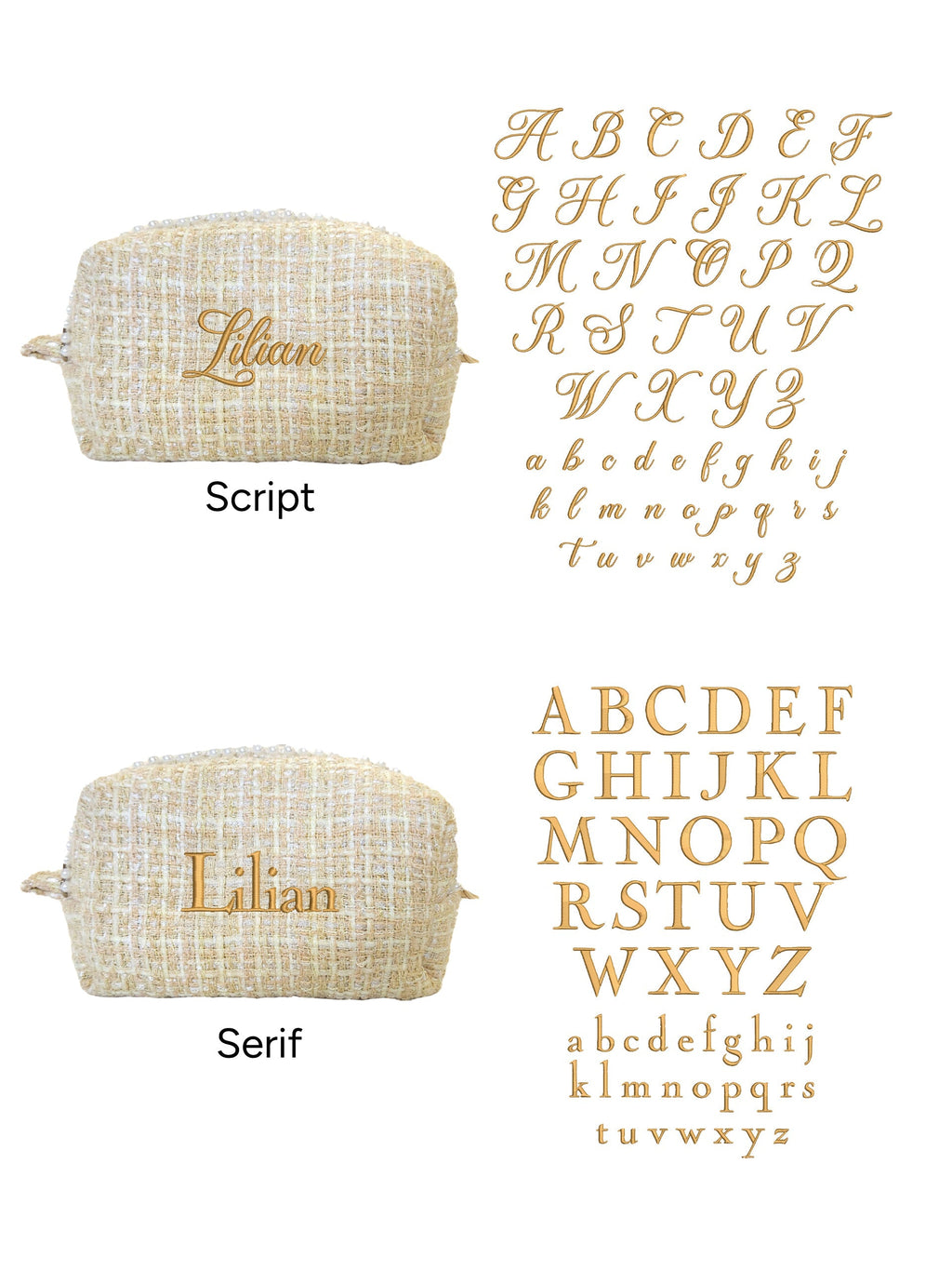 Makeup Pouch - Honey Pearl