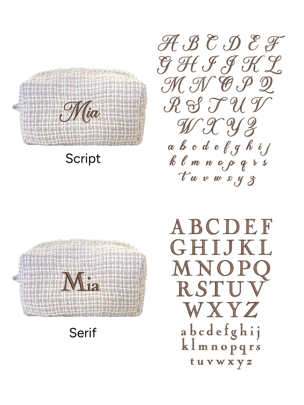 Makeup Pouch - Ivory Pearl