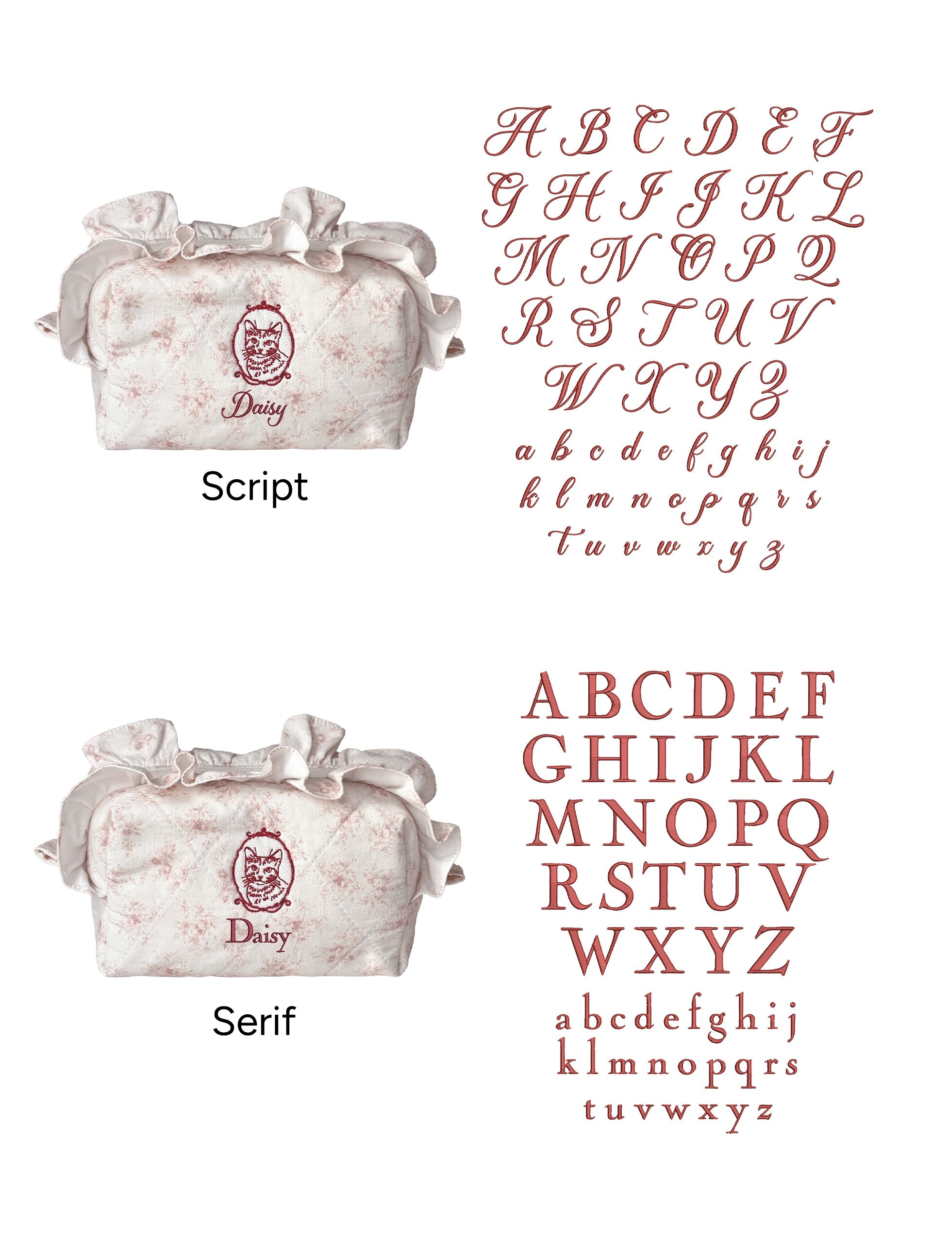 Makeup Pouch - Poetic Bloom - Custom Pet Image