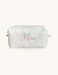 Makeup Pouch - White Garden