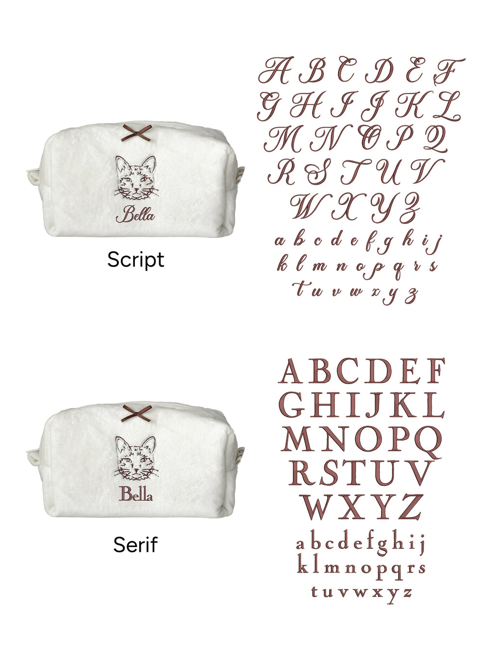 Makeup Pouch - Fuzzy - Custom Pet Image