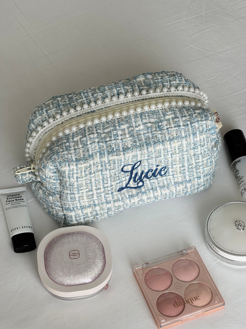 Makeup Pouch - Blue Pearl