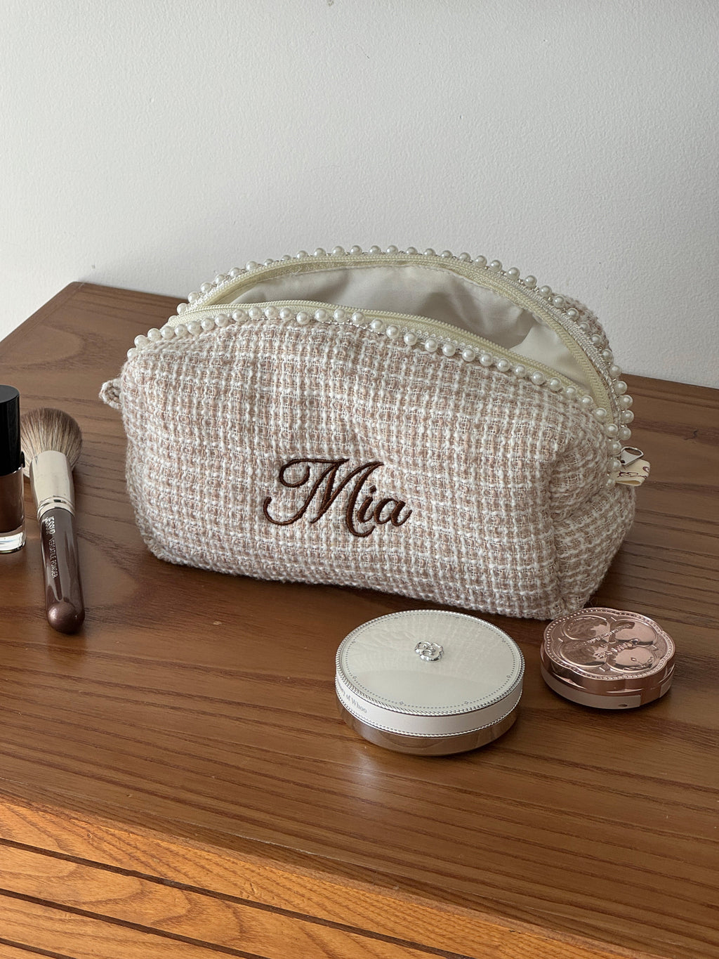 Makeup Pouch - Ivory Pearl