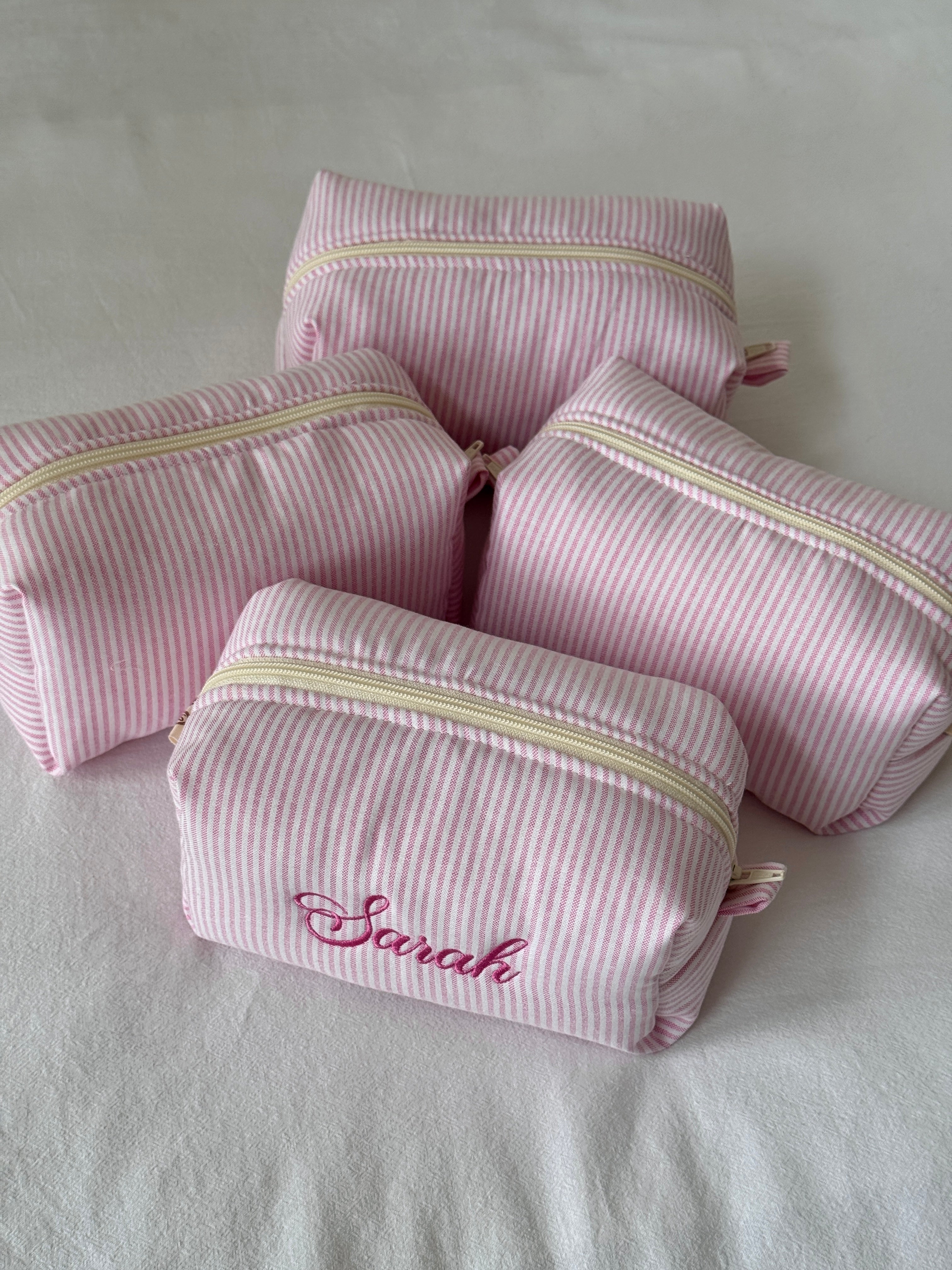 Makeup Pouch - Candy Stripe