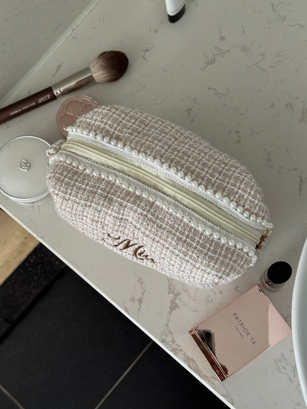 Makeup Pouch - Ivory Pearl