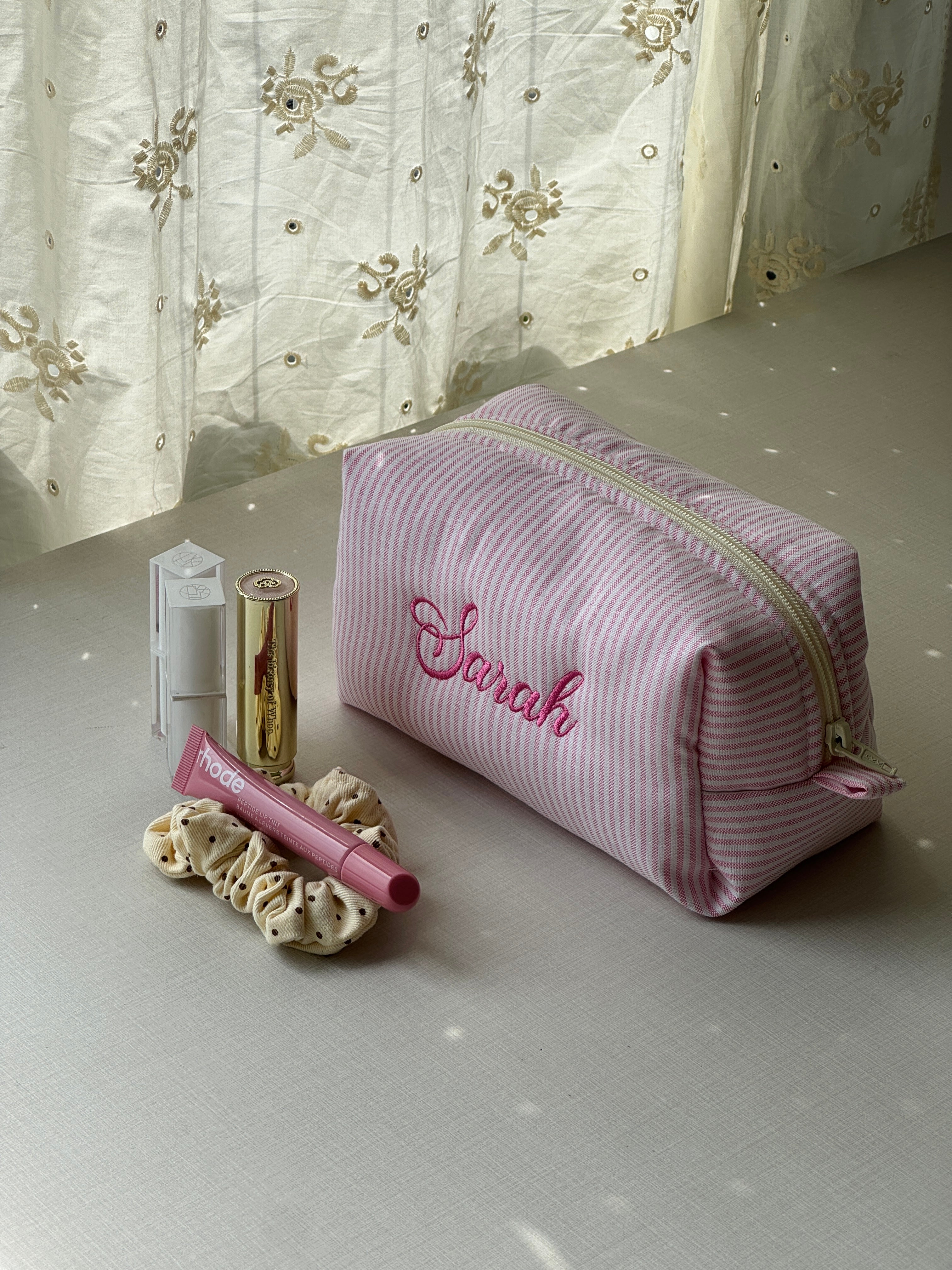 Makeup Pouch - Candy Stripe