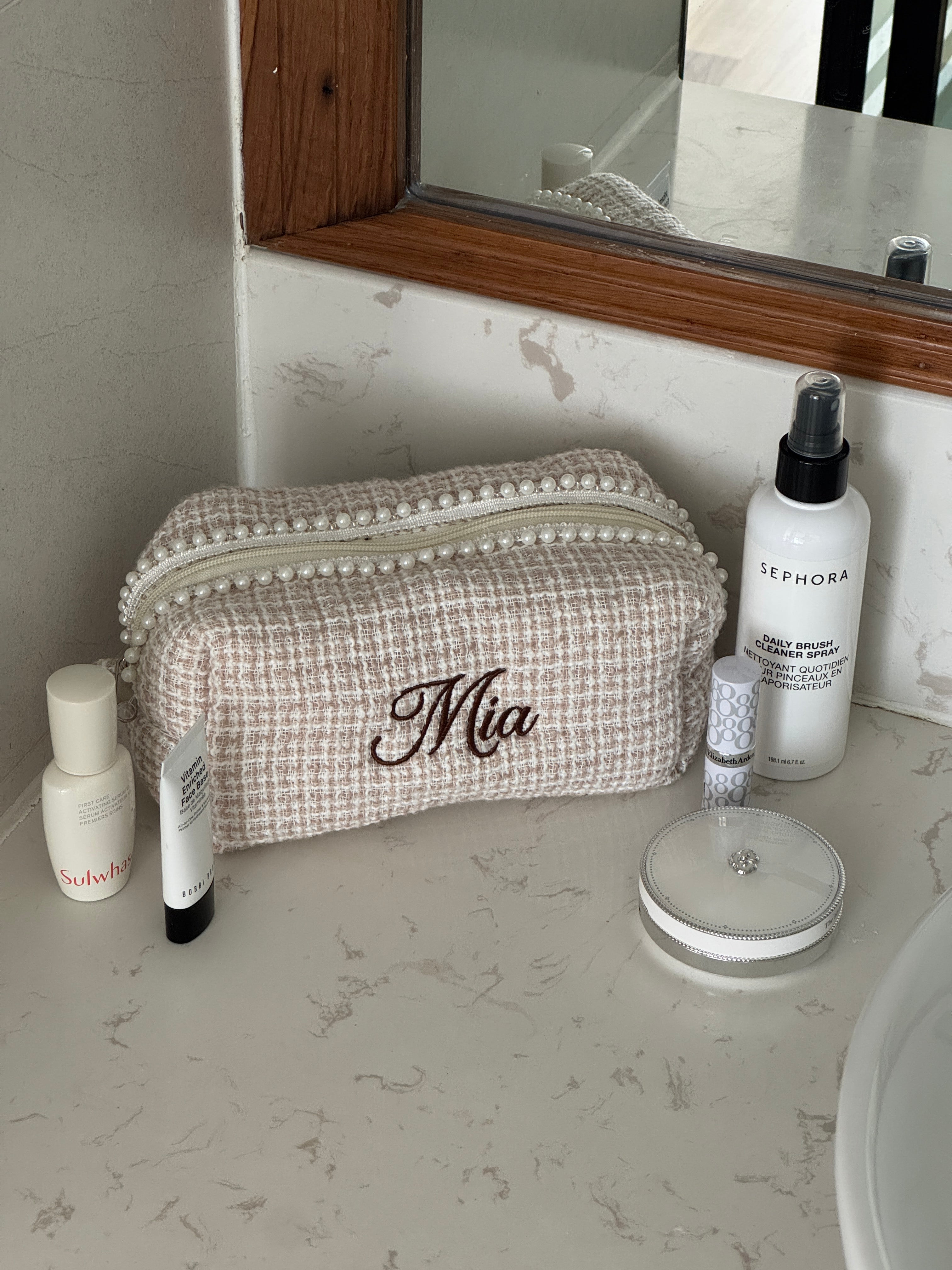 Makeup Pouch - Ivory Pearl