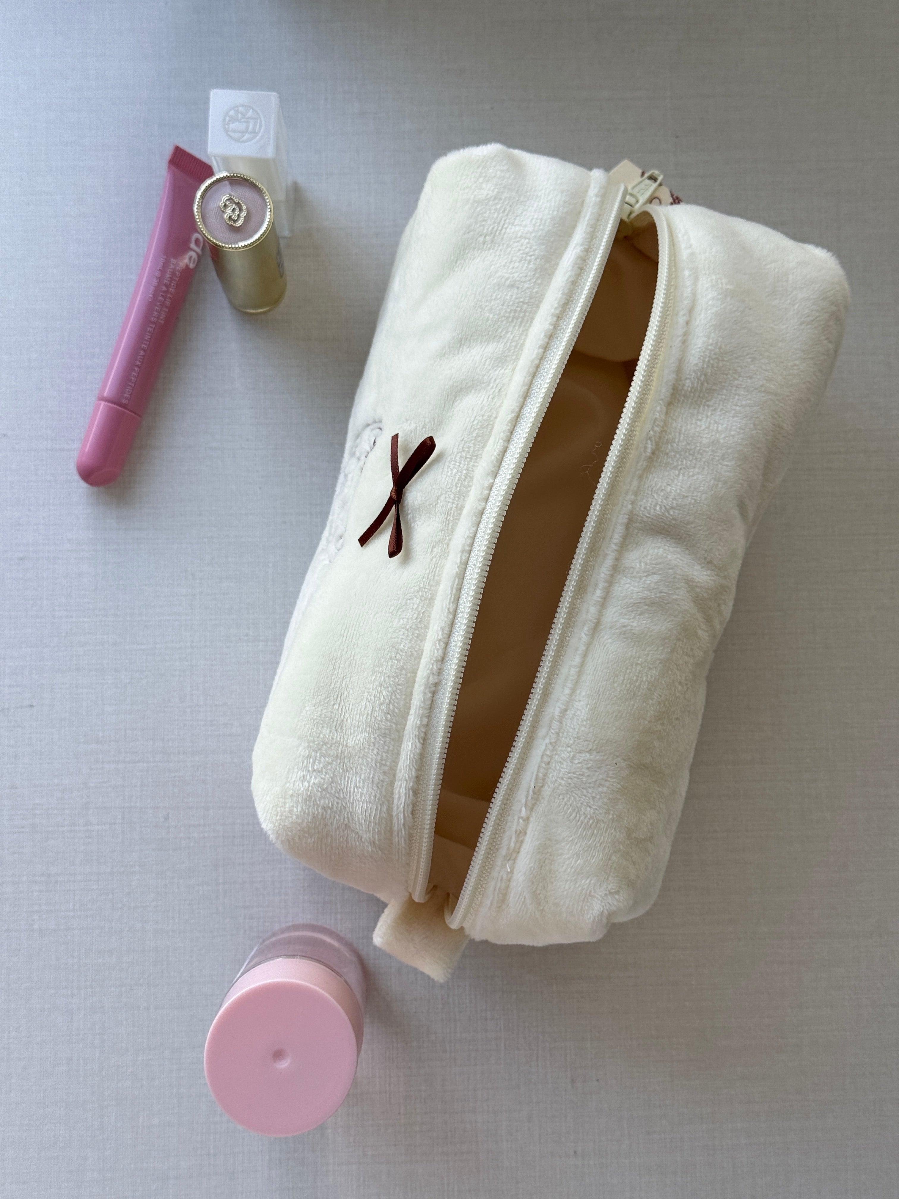 Makeup Pouch - Fuzzy - Custom Pet Image