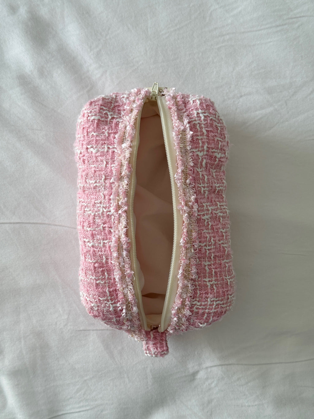 Makeup Pouch - Blush Tweed