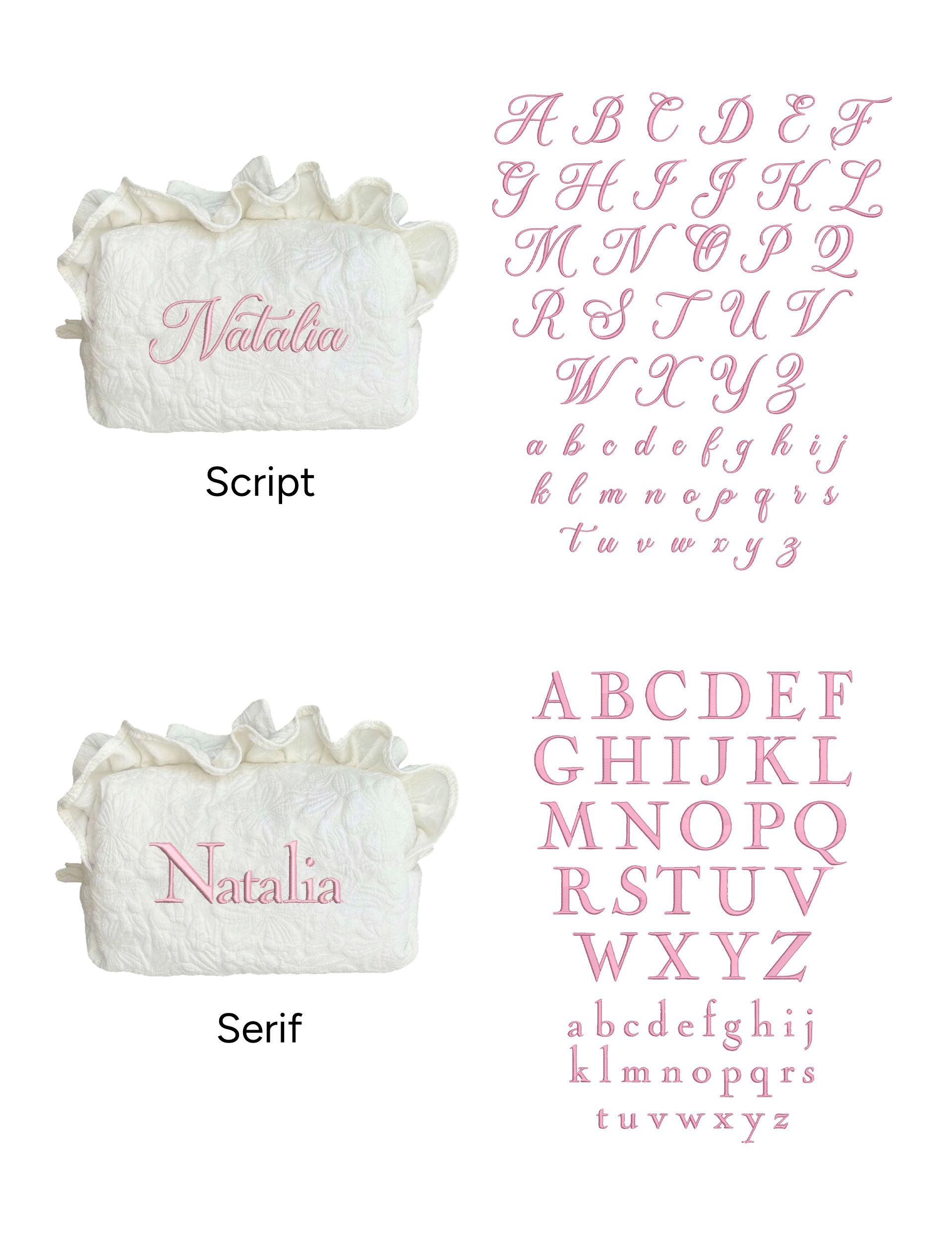 Makeup Pouch - White Garden 2