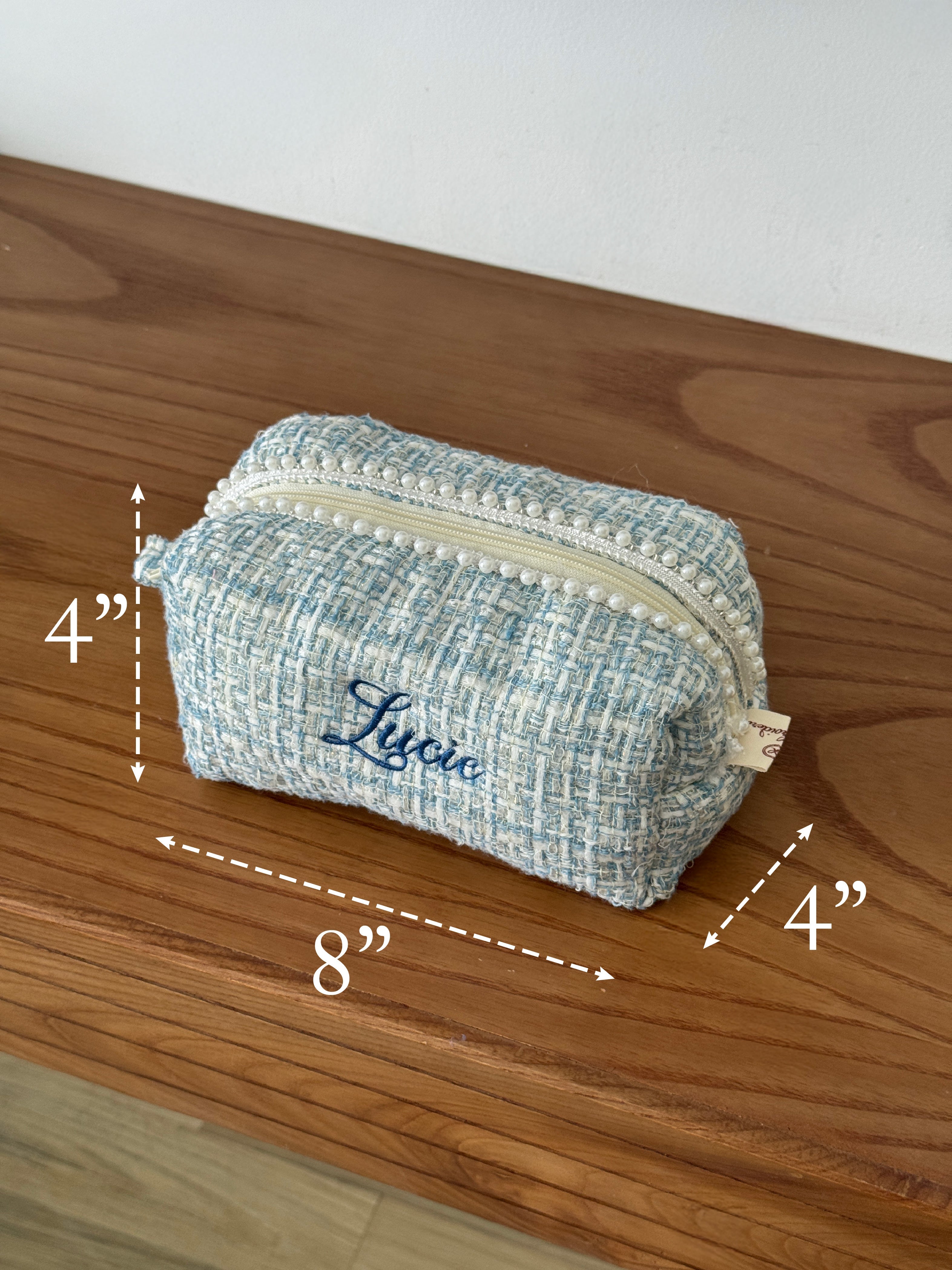 Makeup Pouch - Blue Pearl