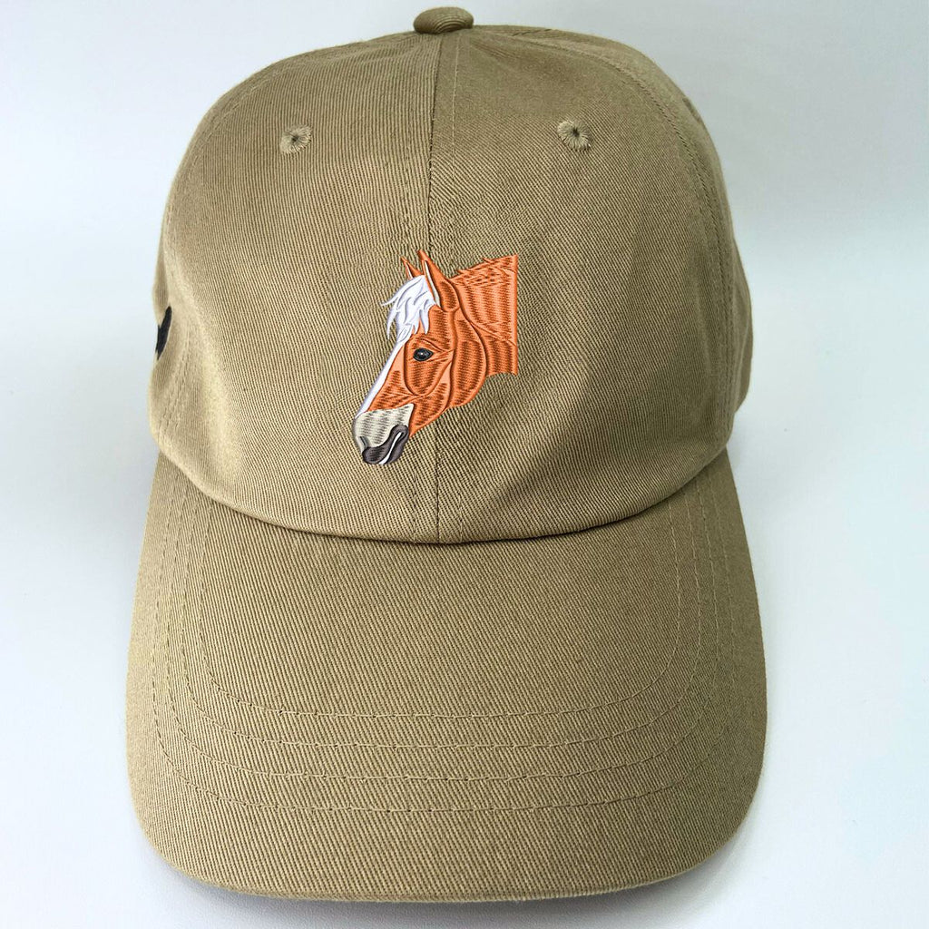Personalized Horse Hat with Custom Embroidered Photo - Unique Horse Lover Gift Idea