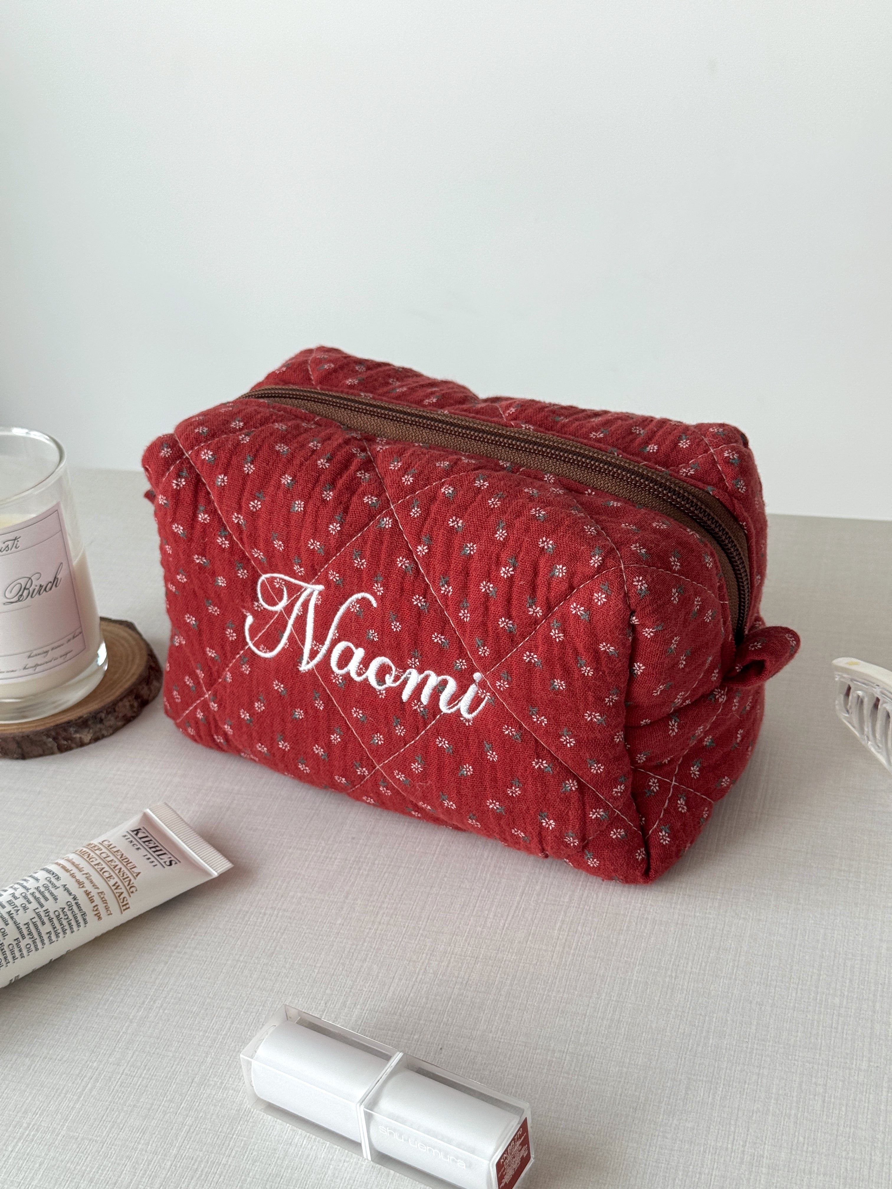 Makeup Pouch - Red Clover