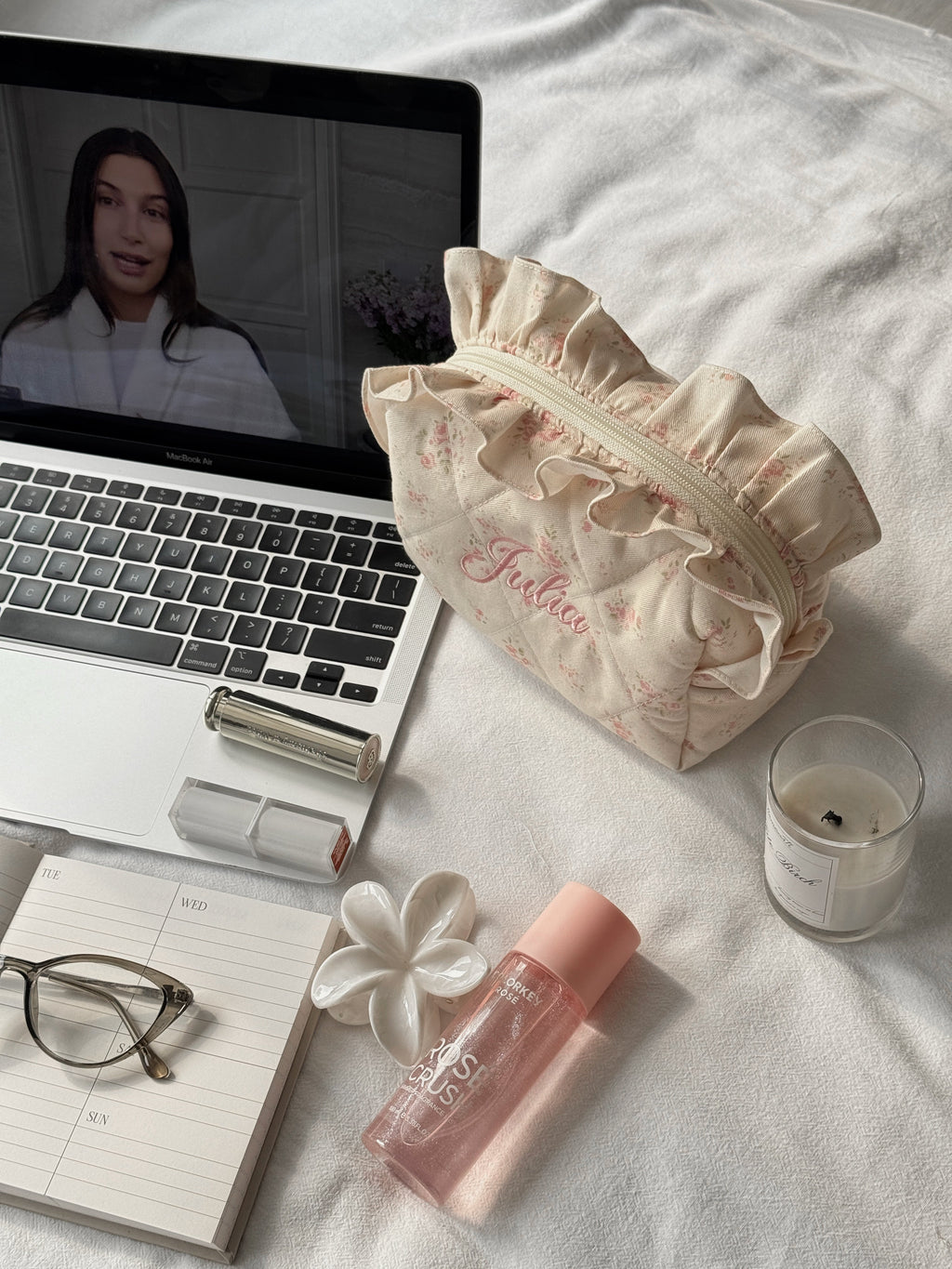 Makeup Pouch - Vanilla Rose