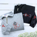 Monogrammed Nurses Quarter Zip Sweatshirt or Hoodie, Embroidered Gift for Nurse, Hospital Staff or Graduation