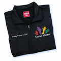Personalized Social Worker Jacket with Name & Title – Embroidered Gift for MSWs & LCSWs