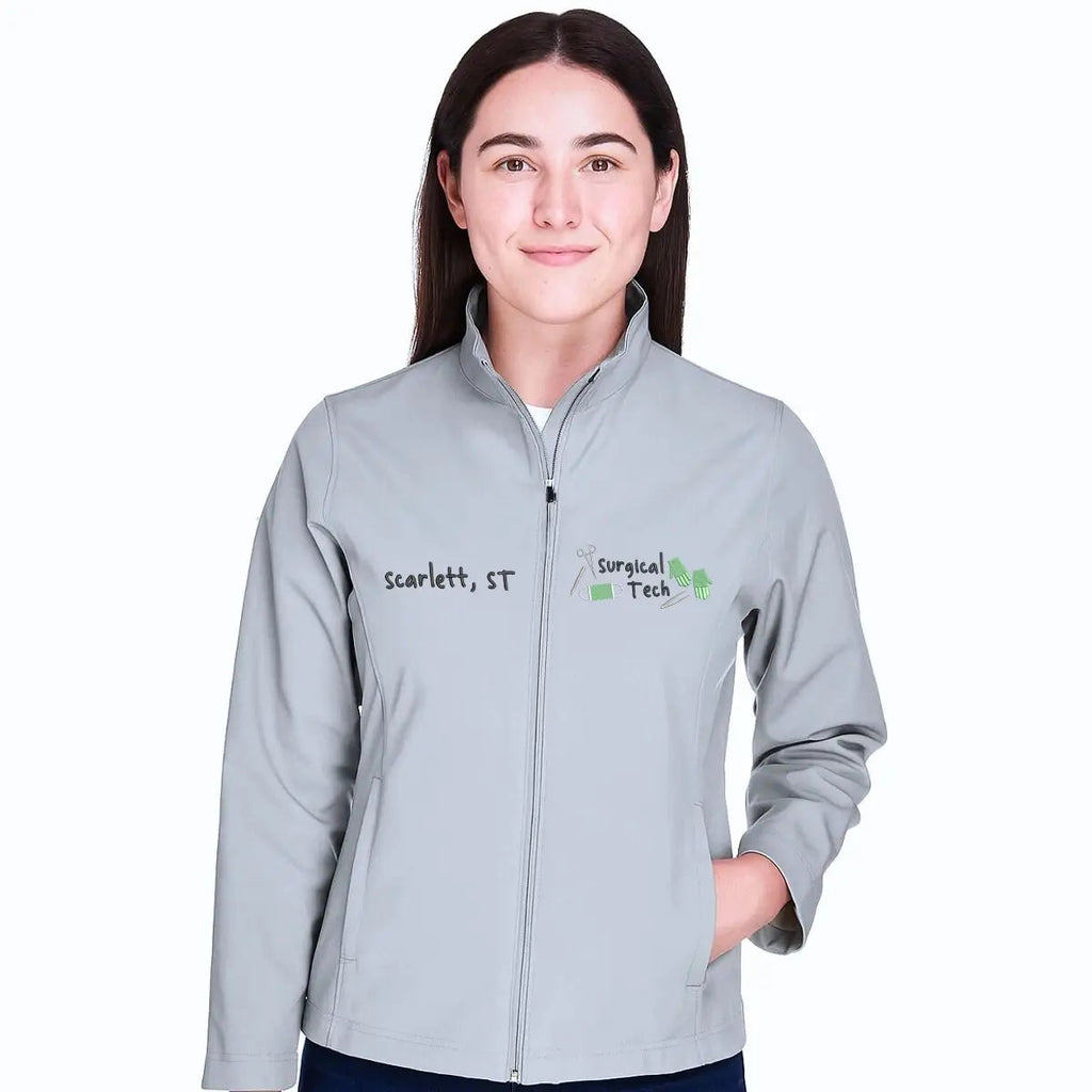 Personalized Surgical Tech Gift with Name & Title - Custom Embroidered Jacket for Scrub Techs