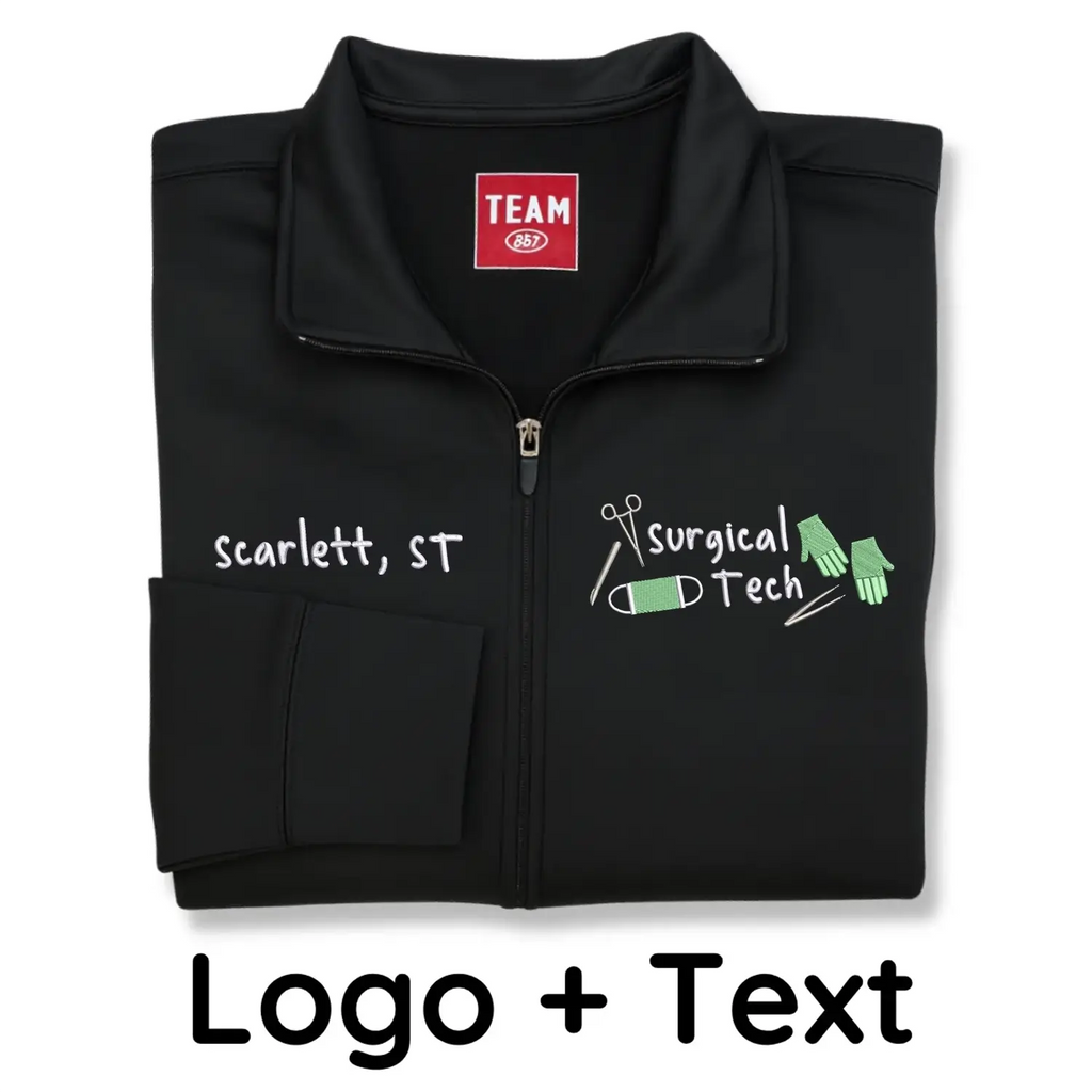 Personalized Surgical Tech Gift with Name & Title - Custom Embroidered Jacket for Scrub Techs