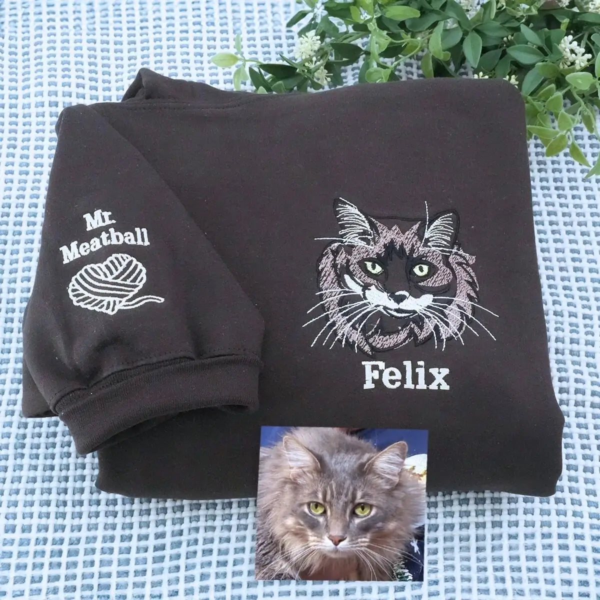 Custom Embroidered Dog Mom Zip Up Hoodie / Quarter-Zip Sweatshirt