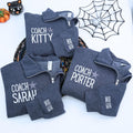 Custom Quarter Zip Embroidered Text Logo Sweatshirt