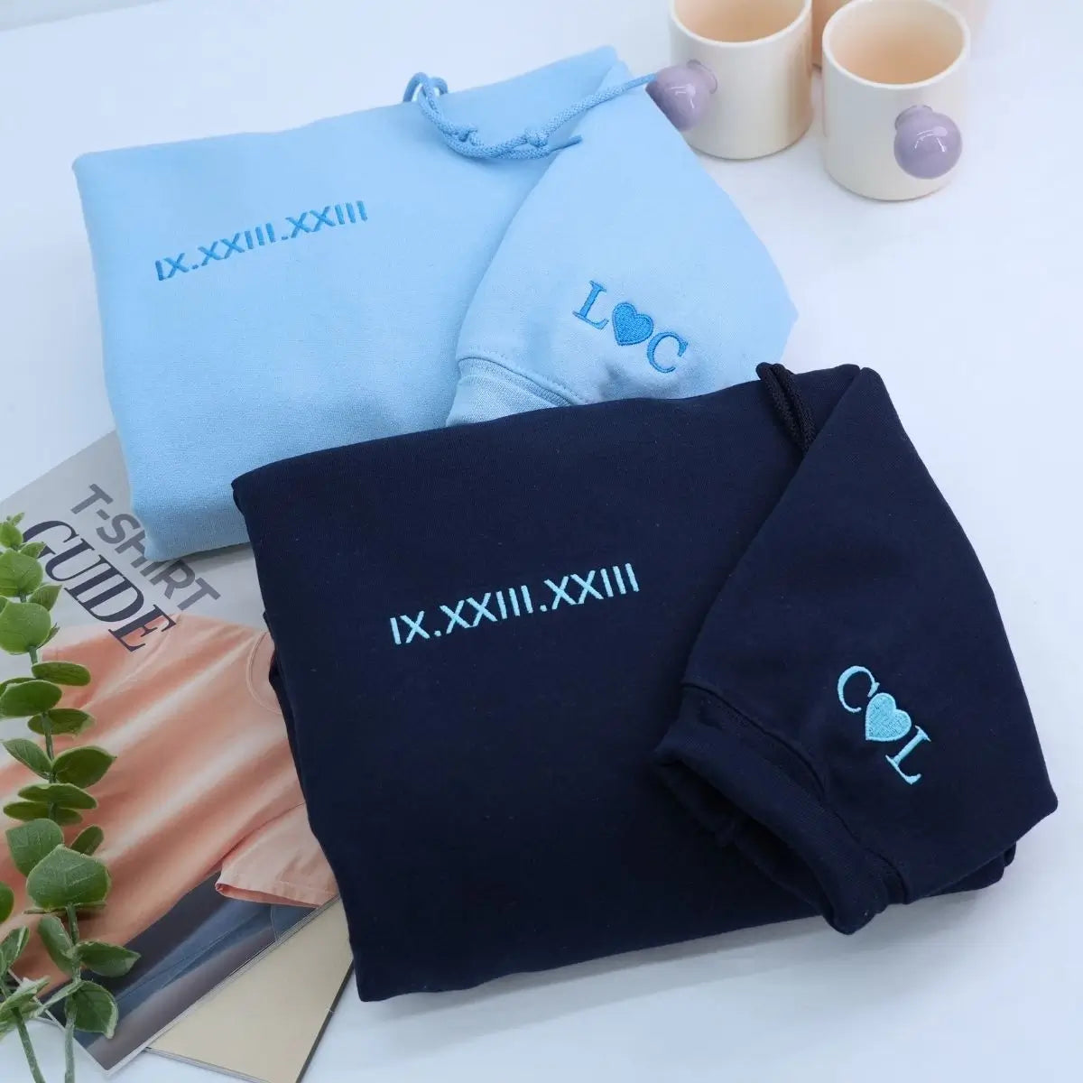 Embroidered Roman Numeral Sweatshirt, Hoodie