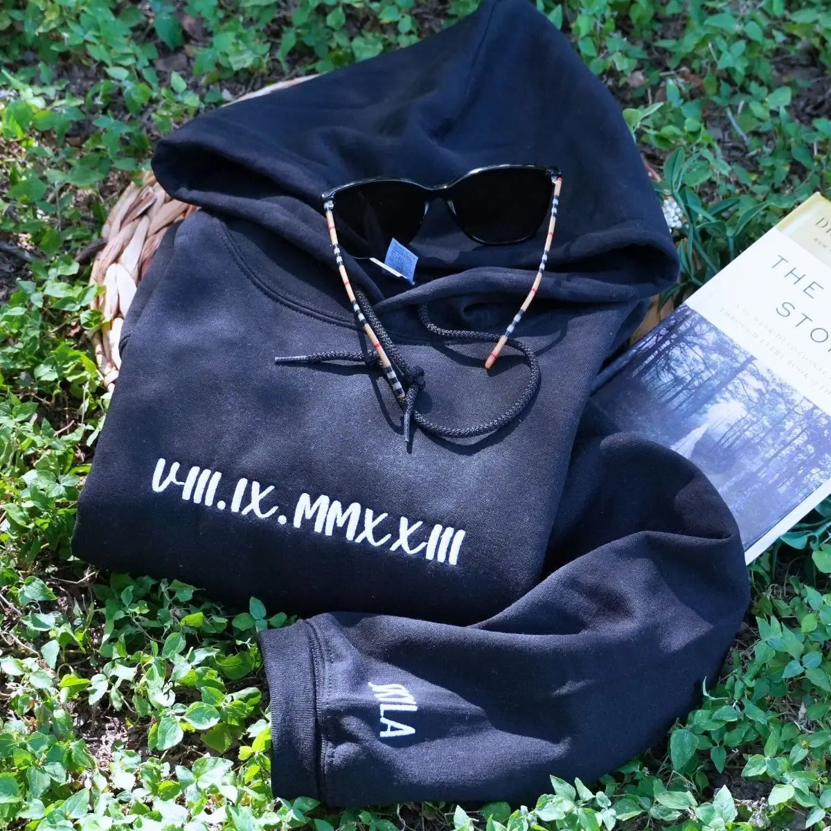 Embroidered Roman Numeral Sweatshirt, Hoodie