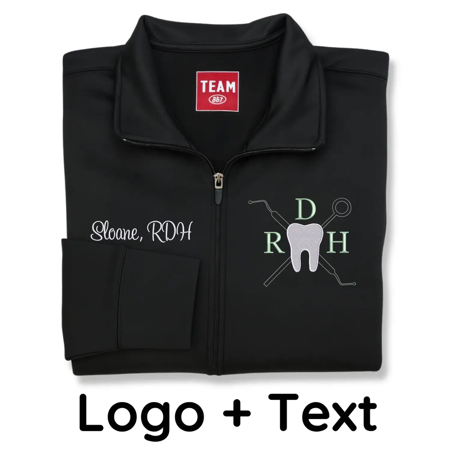 Personalized Dental Hygienist Jacket with Name & Title - Embroidered Gift for RDHs