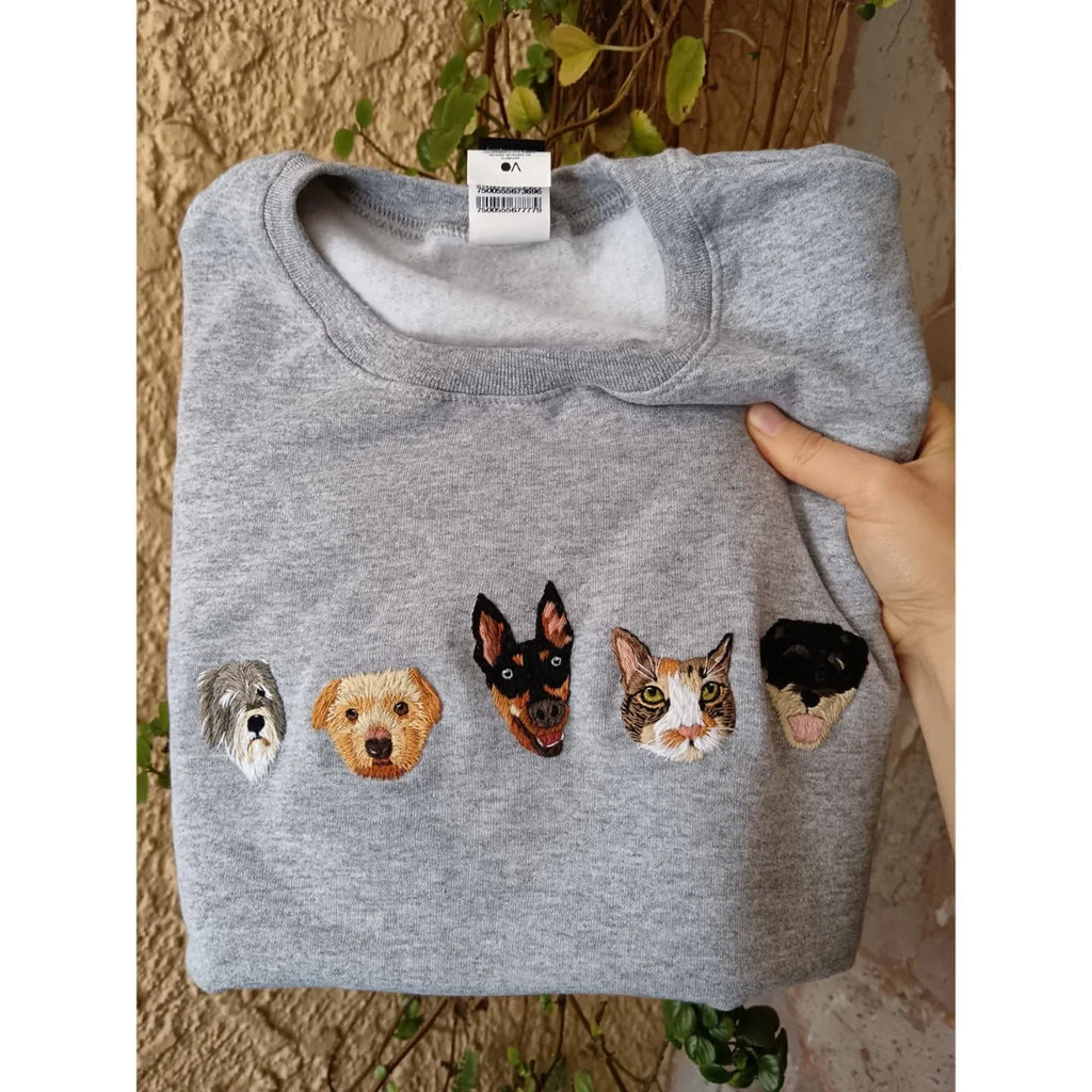Embroidered Pet Sweater - Custom Dog or Cat Design