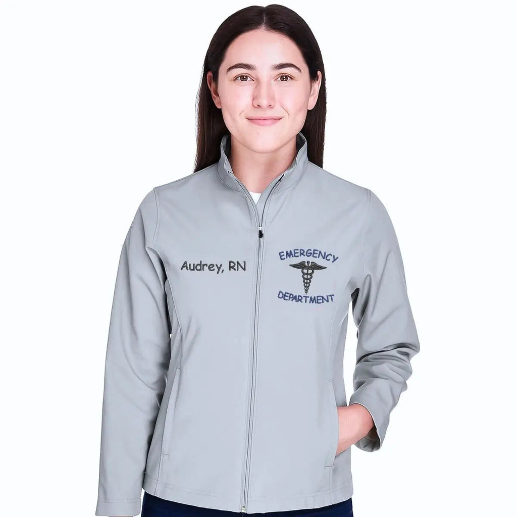 Personalized Emergency Department Jacket with Name & Title - Embroidered Gift for ER Nurses & Doctors