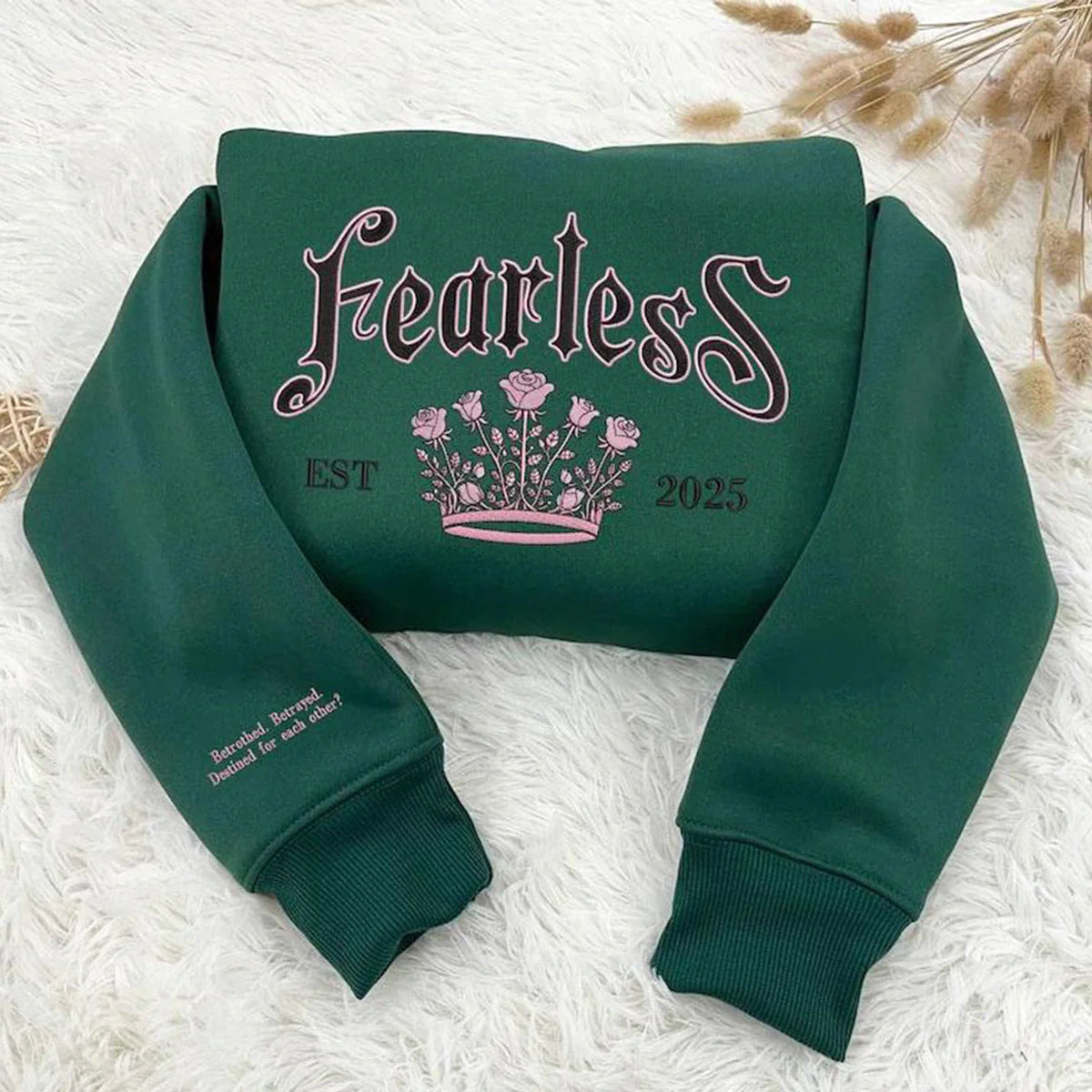 FEARLESS Embroidered Sweatshirt - Lauren Roberts Merch, Powerless Series Hoodie