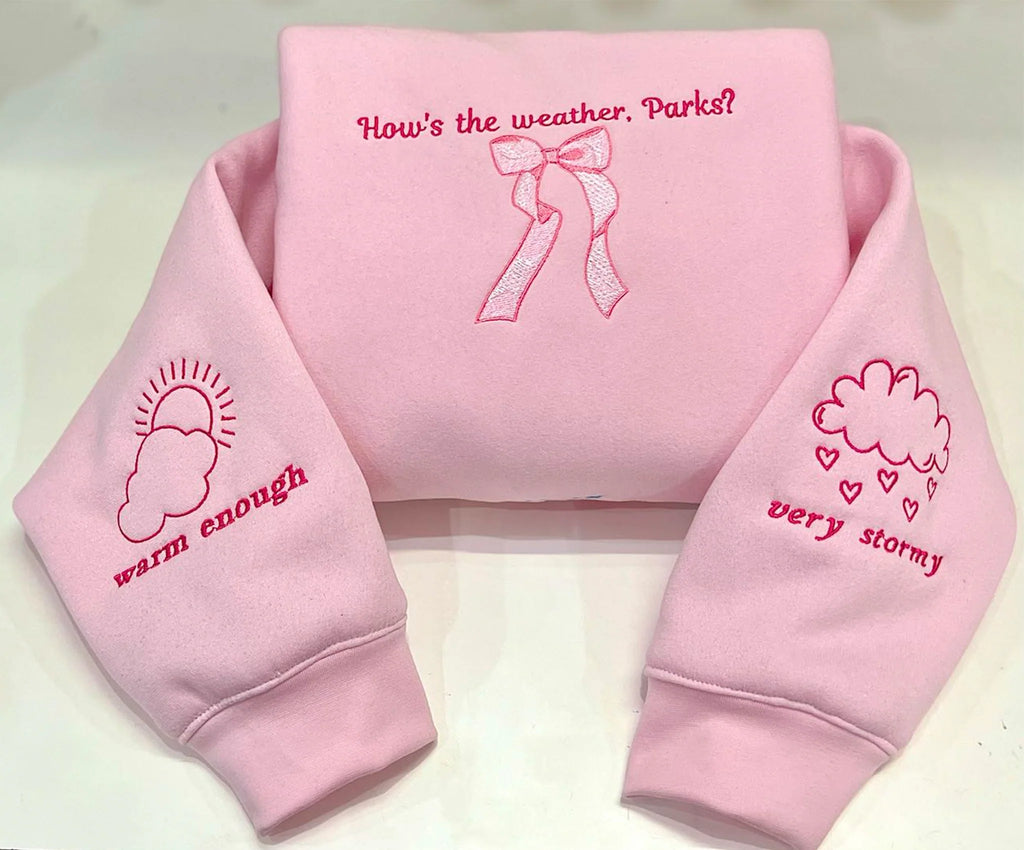 How's the Weather Parks Embroidered Sweatshirt | Magnolia Parks Book Lover Gift
