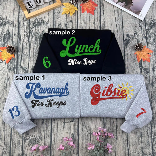 Boys of Tommen Embroidered Sweatshirt – Johnny Kavanagh, Joey Lynch, Gibsie Gibson | Bookish Merch