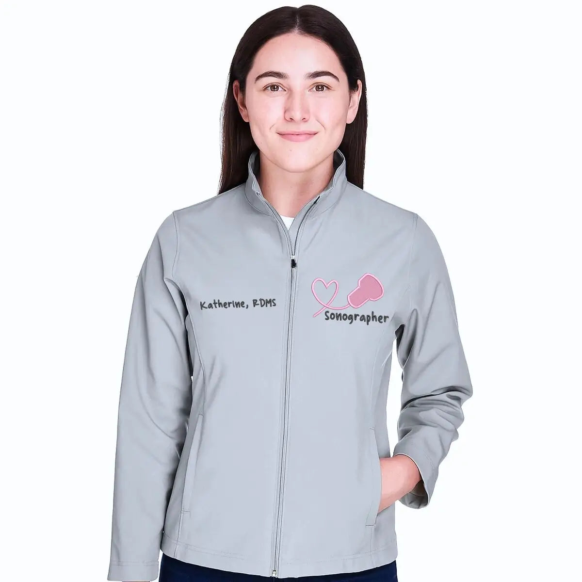 Personalized Labor and Delivery Nurse Jacket with Name & Title - Embroidered Gift for L&D OB Nurse