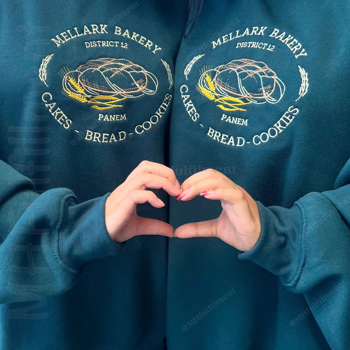 Embroidered Hunger Games Mellark Baked Goods Sweatshirt - District 12 Victors Tour Crewneck Hoodie, Bookish Movie Gift