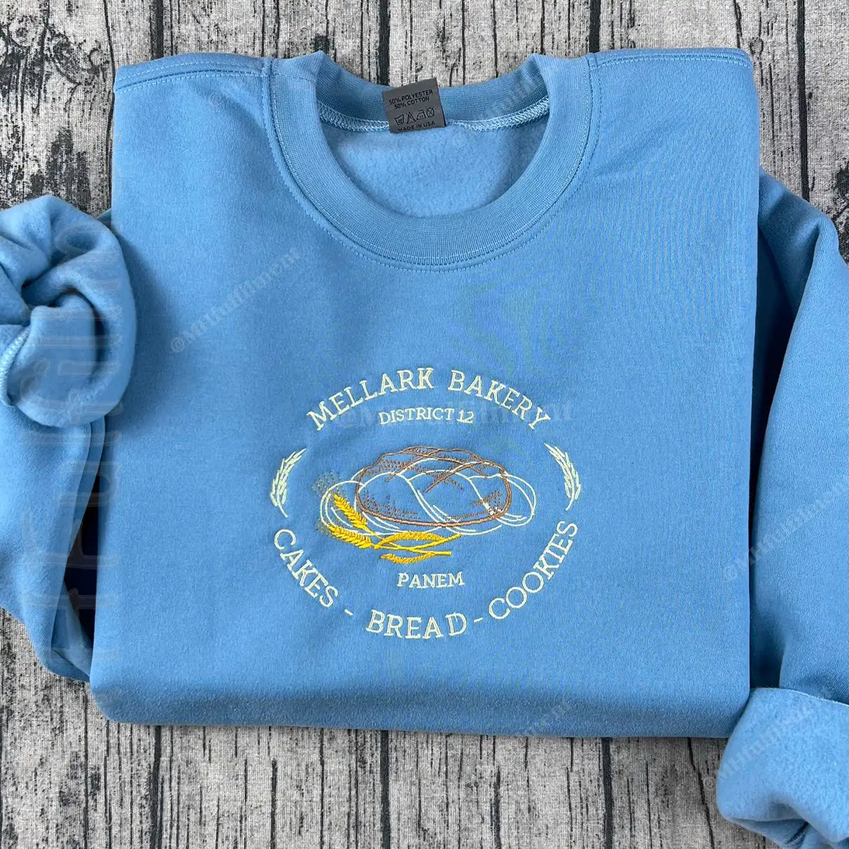 Embroidered Hunger Games Mellark Baked Goods Sweatshirt - District 12 Victors Tour Crewneck Hoodie, Bookish Movie Gift