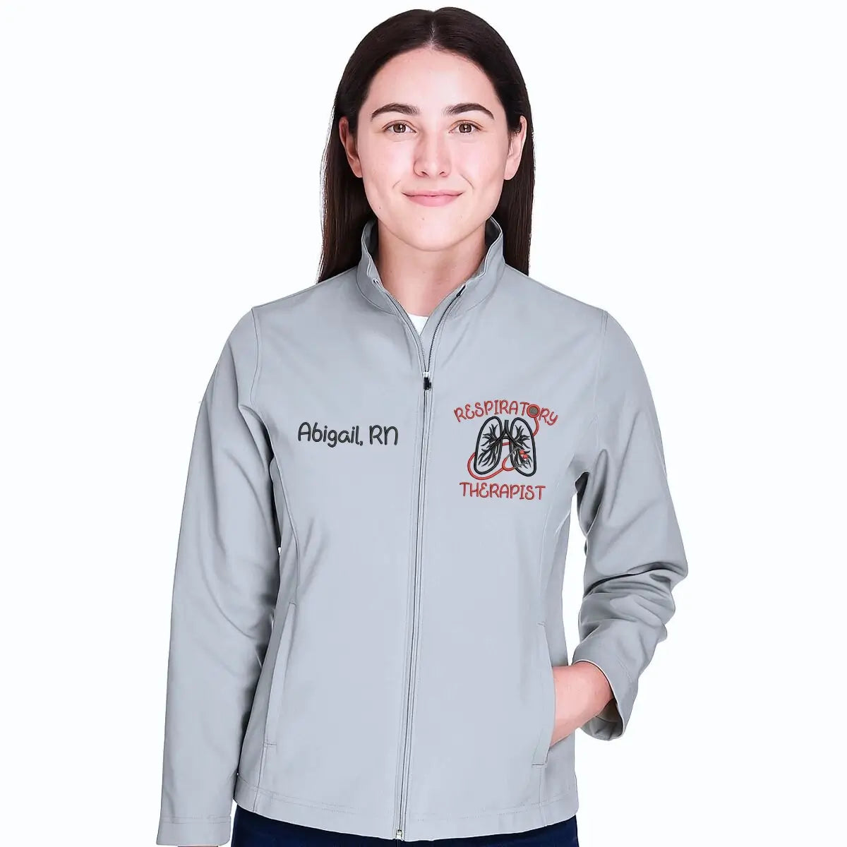 Personalized Respiratory Therapist Jacket with Name & Title - Embroidered Gift for RRT, CRT