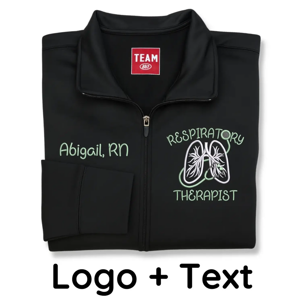 Personalized Respiratory Therapist Jacket with Name & Title - Embroidered Gift for RRT, CRT