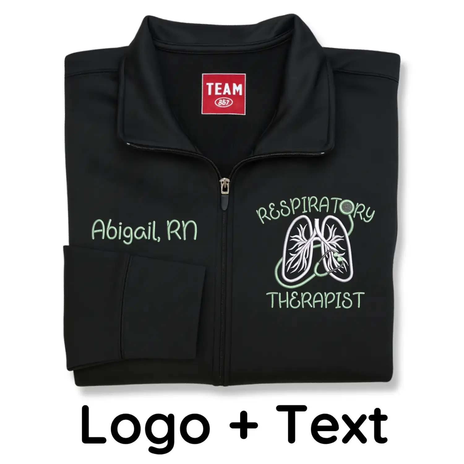 Personalized Respiratory Therapist Jacket with Name & Title - Embroidered Gift for RRT, CRT