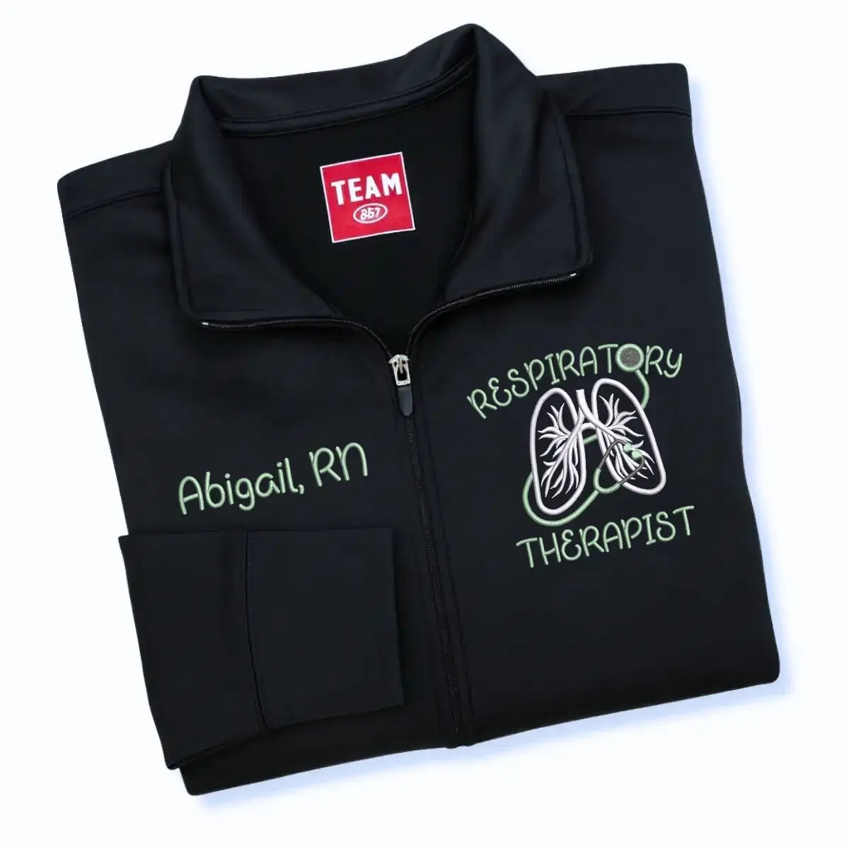Personalized Respiratory Therapist Jacket with Name & Title - Embroidered Gift for RRT, CRT