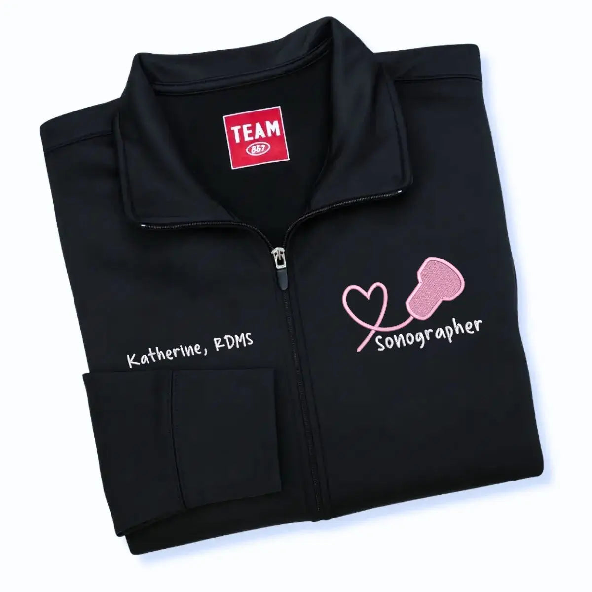 Personalized Sonographer Jacket with Name & Title