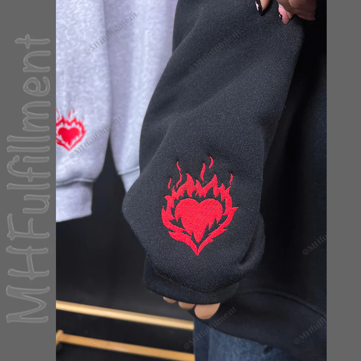 Fireheart Embroidered Sweatshirt – Throne of Glass Hoodie – To Whatever End – You Do Not Yield – Bookish Gift for SJM Fans