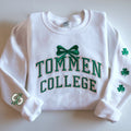 Lucky Tommen College Sweatshirt – St. Patrick’s Day Embroidered Crewneck